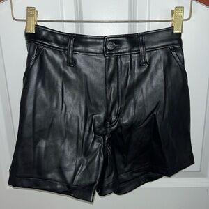 hollister leather shorts xs